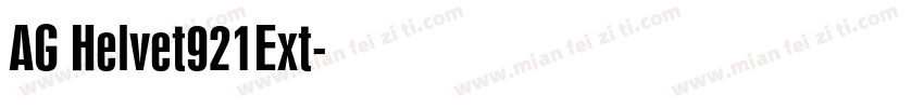 AG Helvet921Ext字体转换